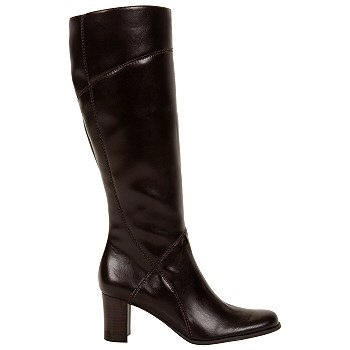 Peforated Heeled Shoe Boots